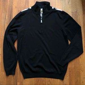 Burberry Brit merino wool half zip sweater